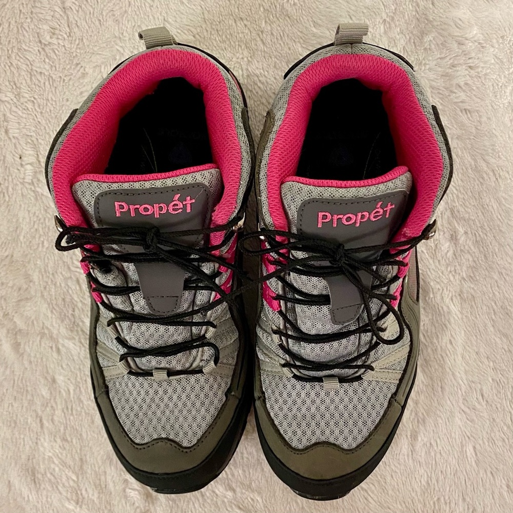 Propet Peak Hiking Boots Women’s Size 10 2E(X) Grey Berry - Picture 6 of 10
